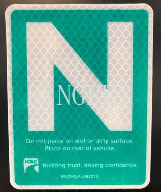 New Driver L Sign Sticker
