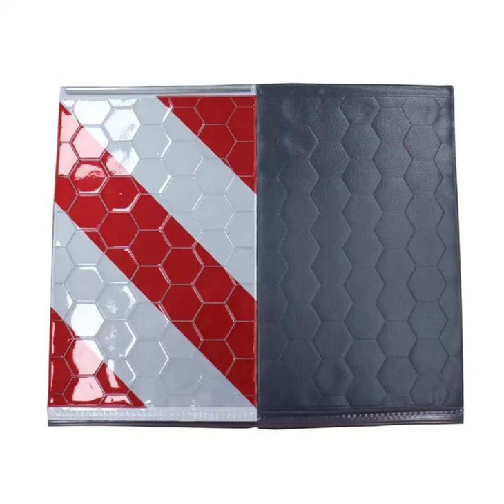 Red White Reflective Tail Lift Flags