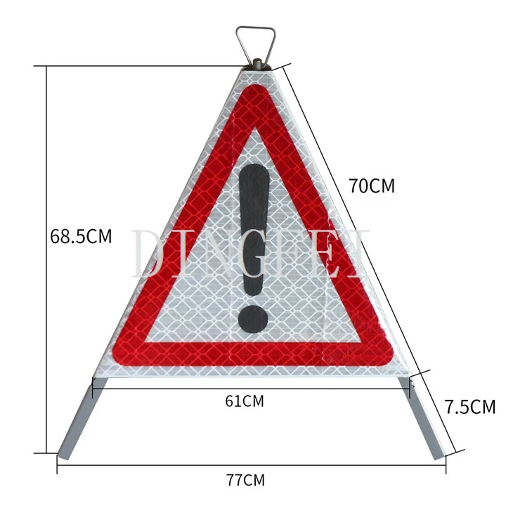 Warning Tent Tripod Caution Sign