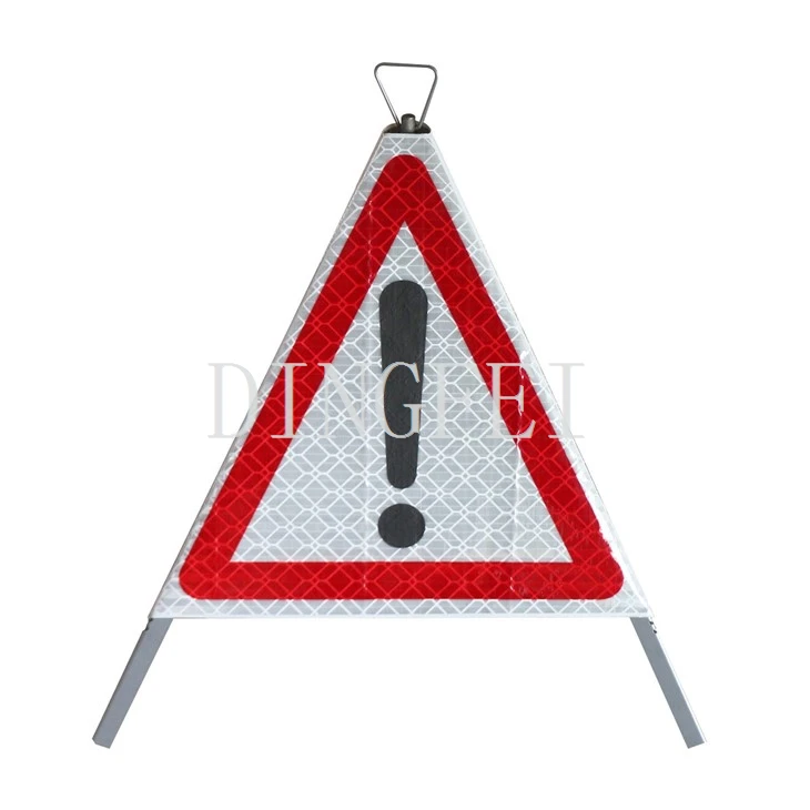 Warning Tent Tripod Caution Sign